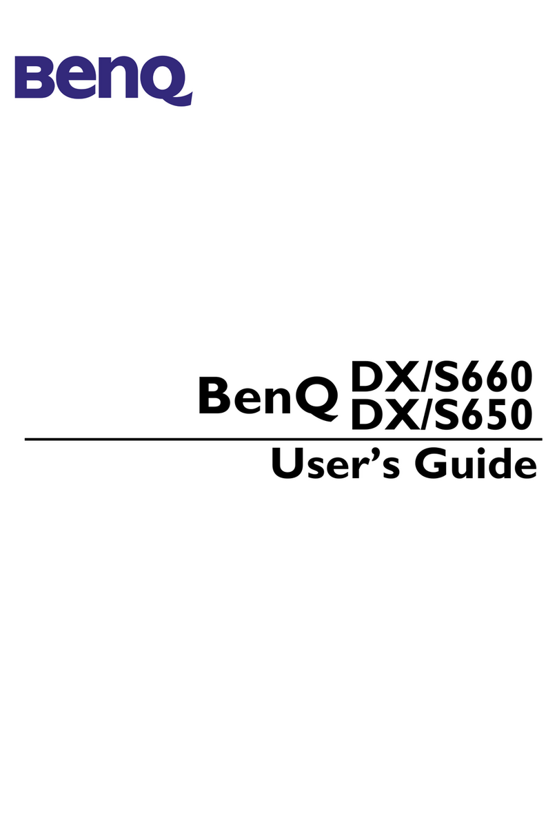 BenQ DX/S650 User manual