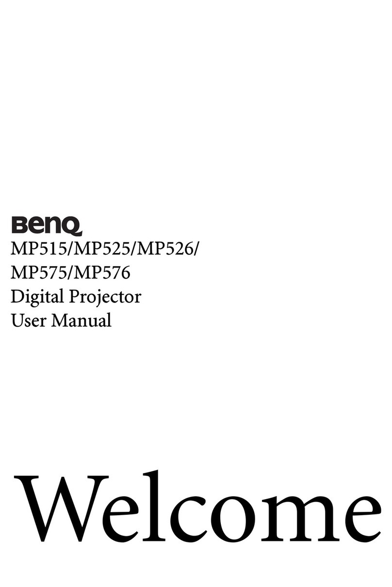 BenQ MP515 - SVGA DLP Projector User manual