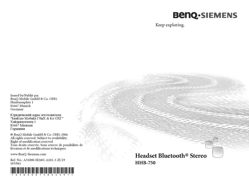 BENQ-SIEMENS HHB-750 User manual
