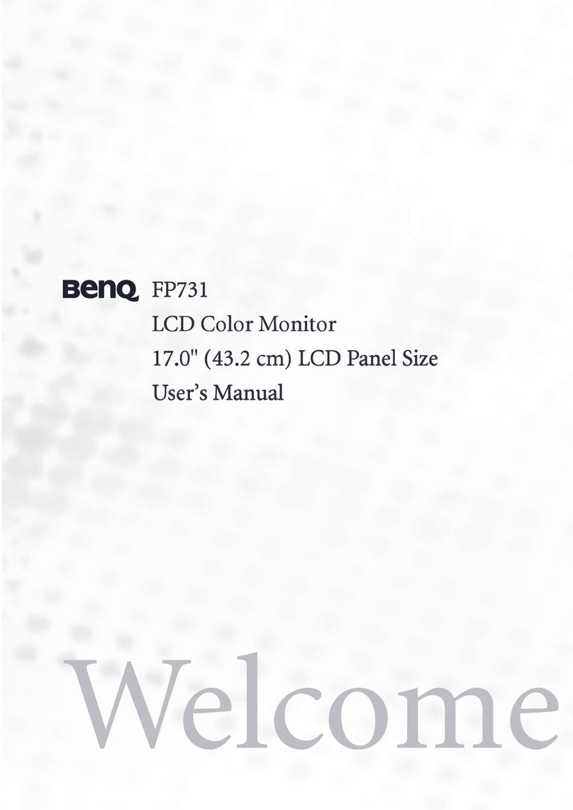 BenQ FP731 - 17" LCD Monitor User manual