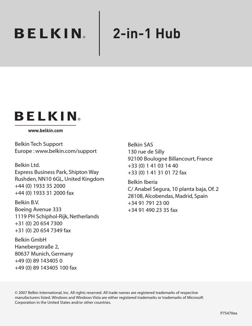 Belkin P75470ea user manual