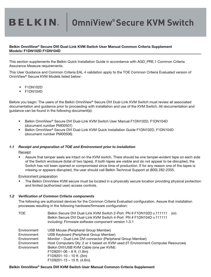 Belkin OMNIVIEW F1DN102D user manual