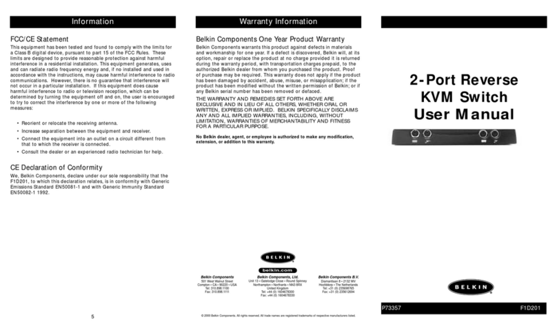 Belkin Omniview F1D201 user manual