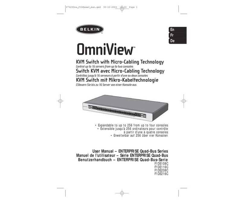 Belkin OmniView F1DE108C User manual Belkin OmniView F1DE108C User manual