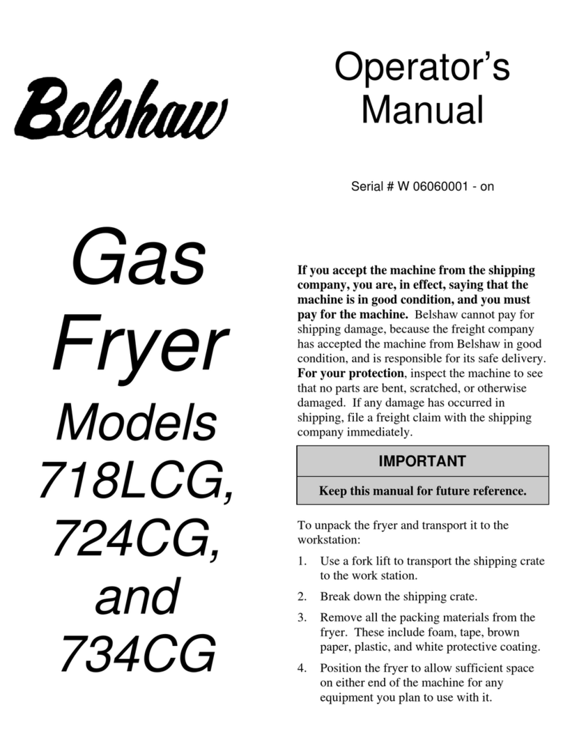 Belshaw Brothers 718LCG Operator's manual