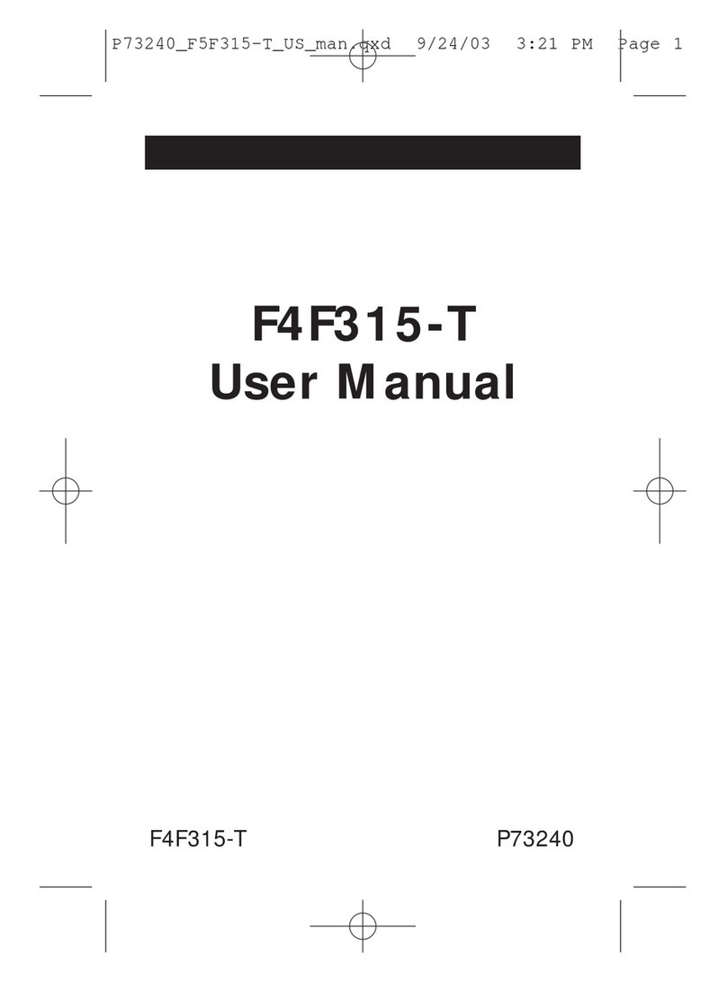 Belkin F4F315-T user manual