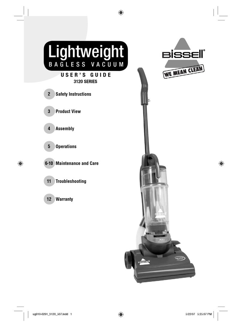 Bissell LIGHTWEIGHT 3120 user guide