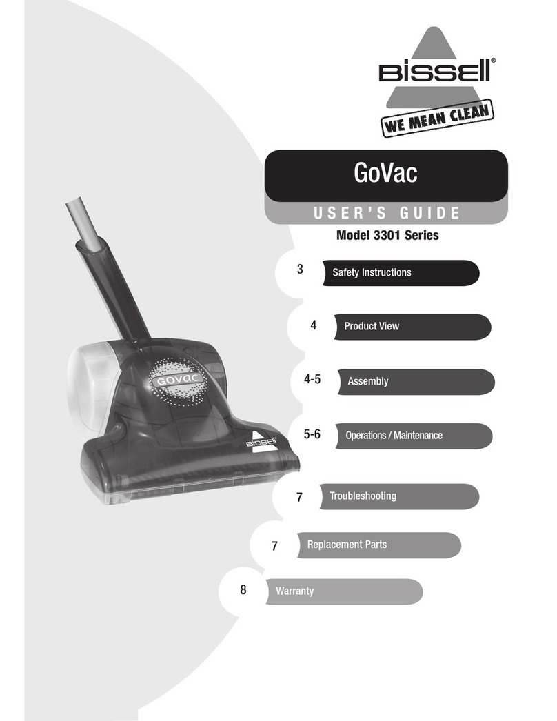 Bissell GOVAC 3301 Series user guide