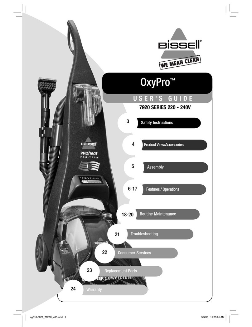 Bissell ProHeat Pro-Tech 7920 SERIES user guide