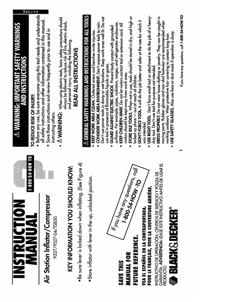 Black & Decker 9527 instruction manual Black & Decker 9527 instruction manual