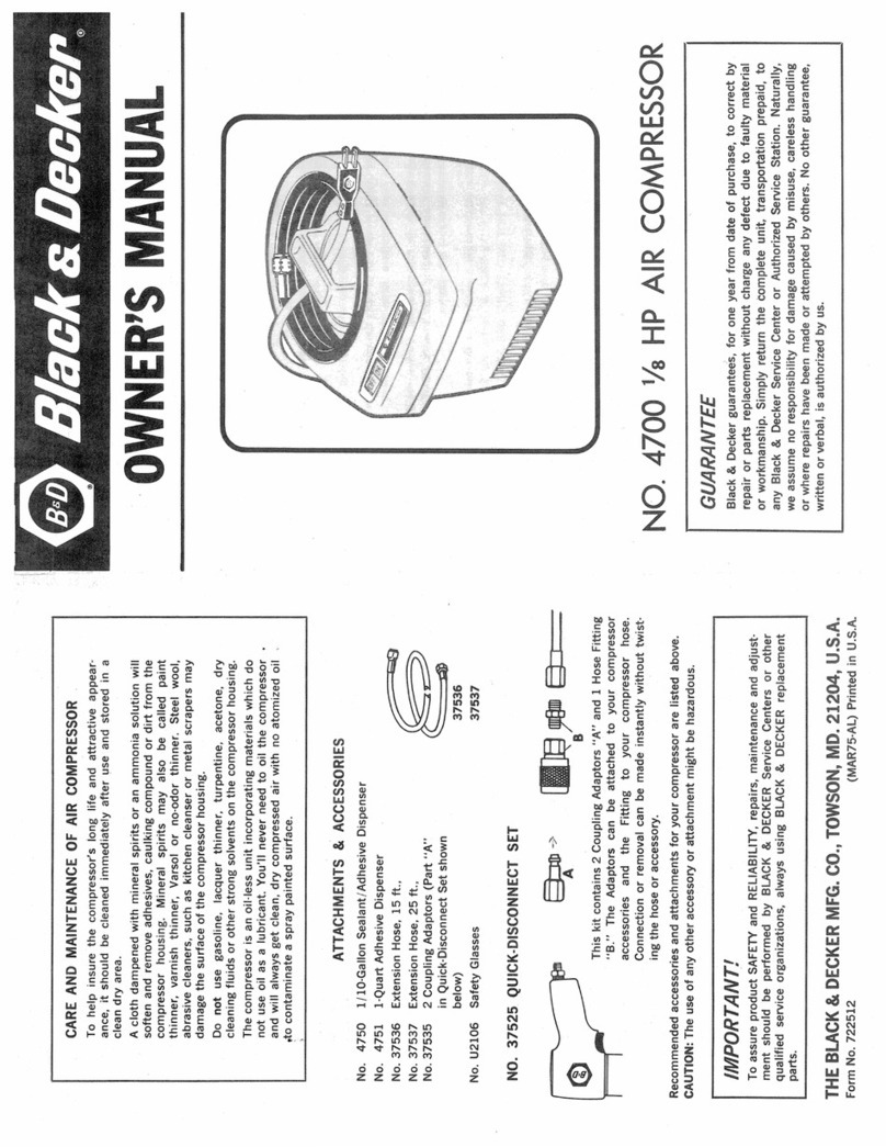 Black & Decker 4700 owner's manual
