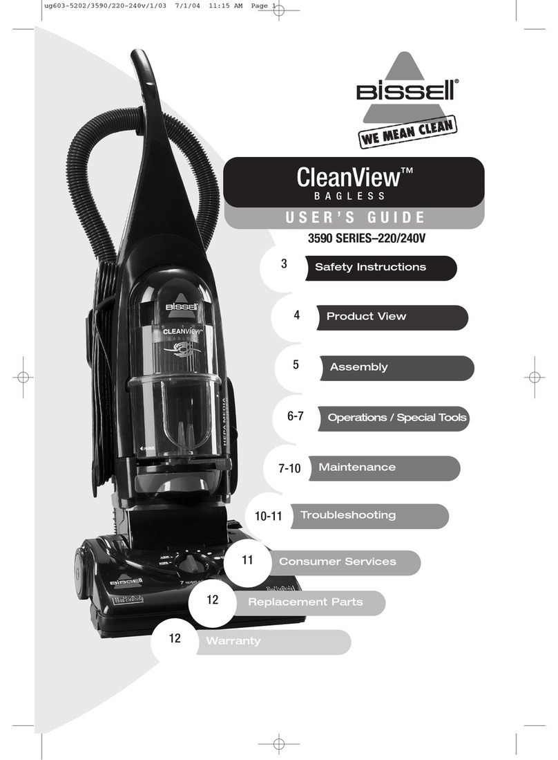 Bissell 3590 Series User manual