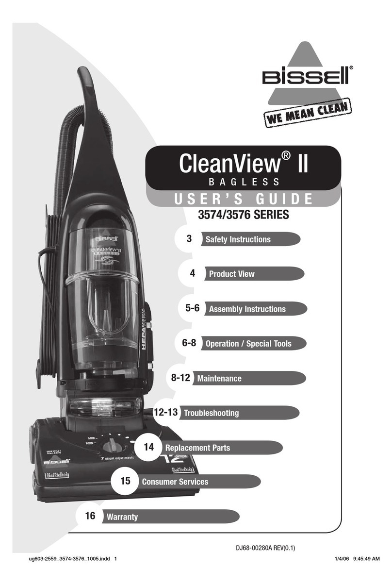 Bissell CLEANVIEW II BAGLESS 3574 SERIES user guide