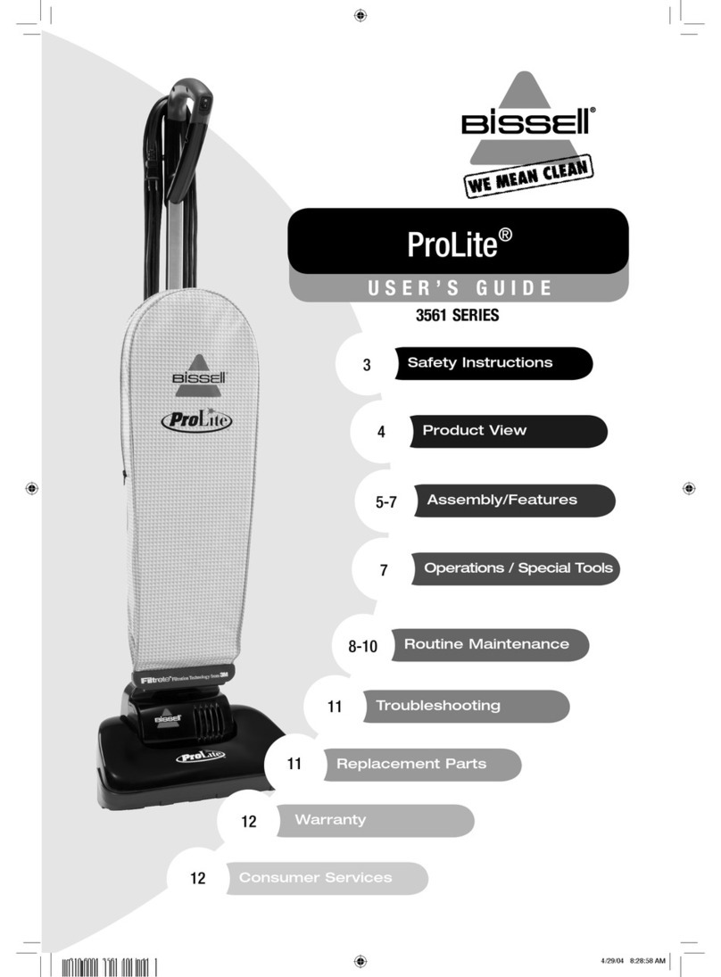 Bissell 3561 SERIES user guide