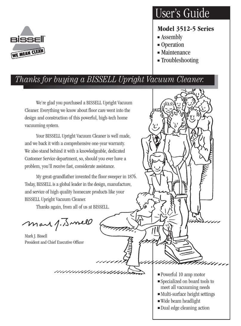 Bissell 3512-5 Series user guide Bissell 3512-5 Series user guide