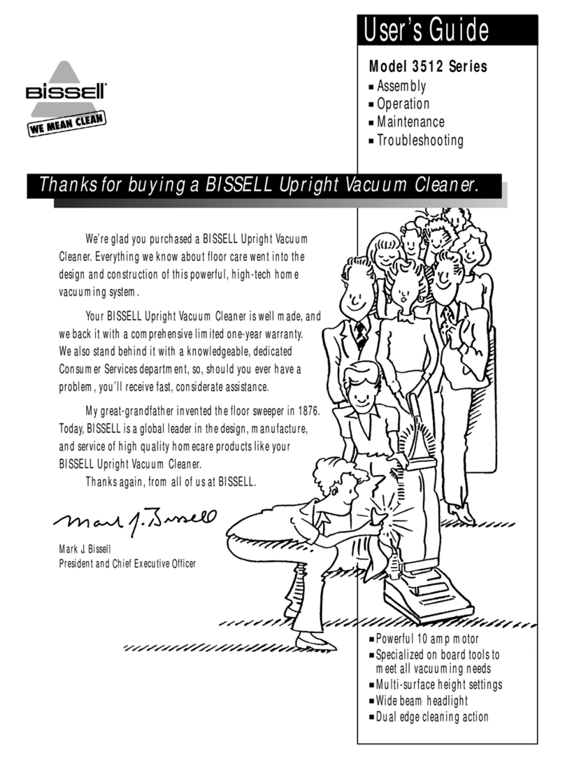 Bissell 3512 Series user guide