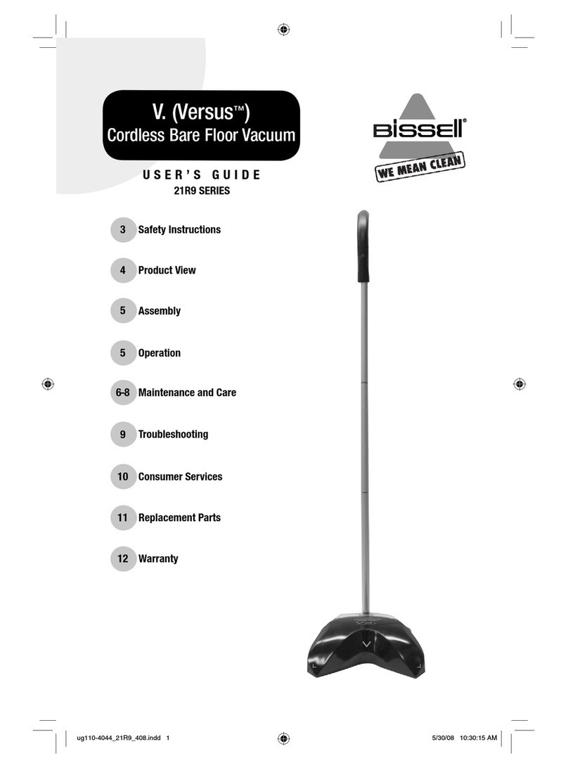 Bissell Versus 21R9 Series user guide