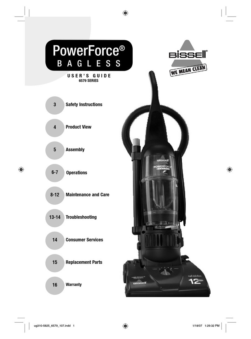 Bissell PowerForce 6579 SERIES User manual Bissell PowerForce 6579 SERIES User manual