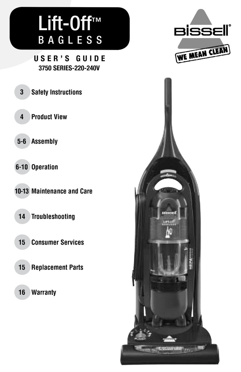 Bissell Lift-Off 3750 SERIES User manual