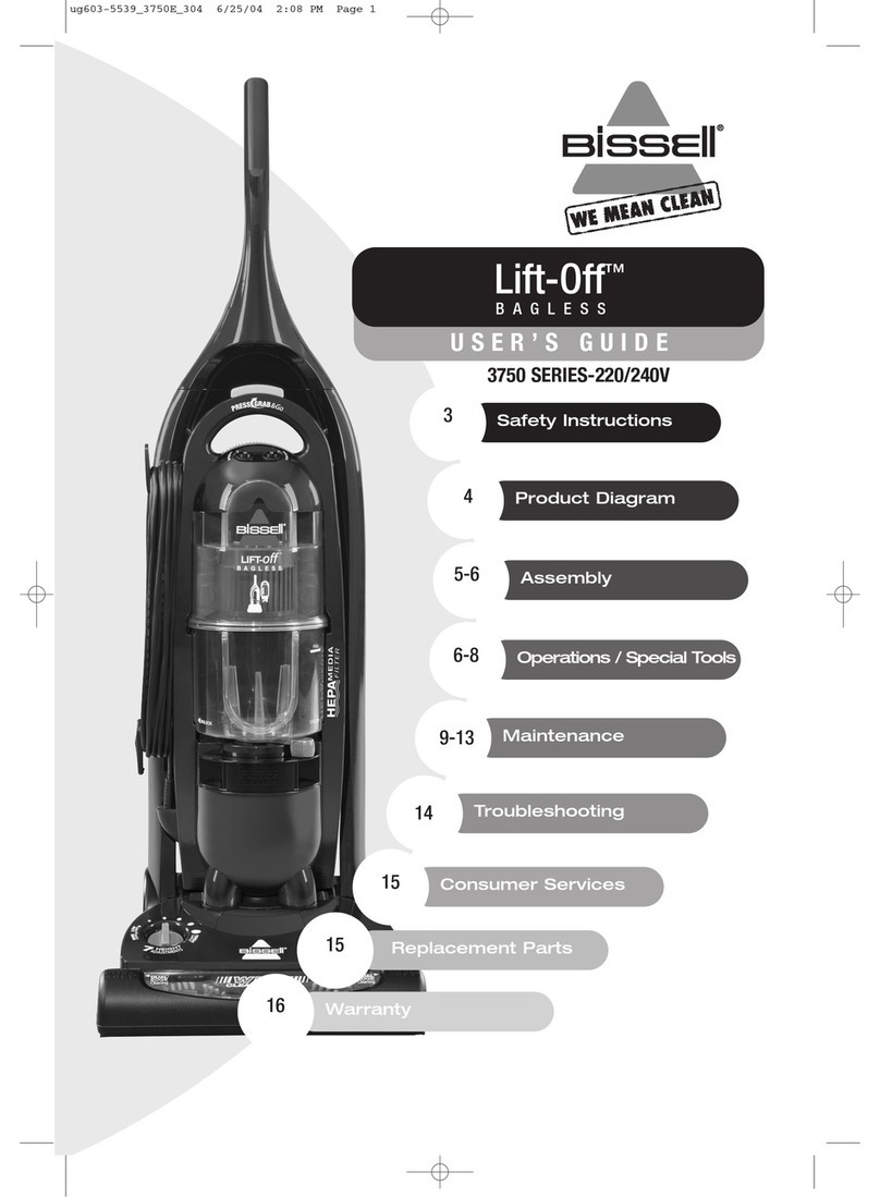 Bissell Lift-Off 3750 SERIES user guide