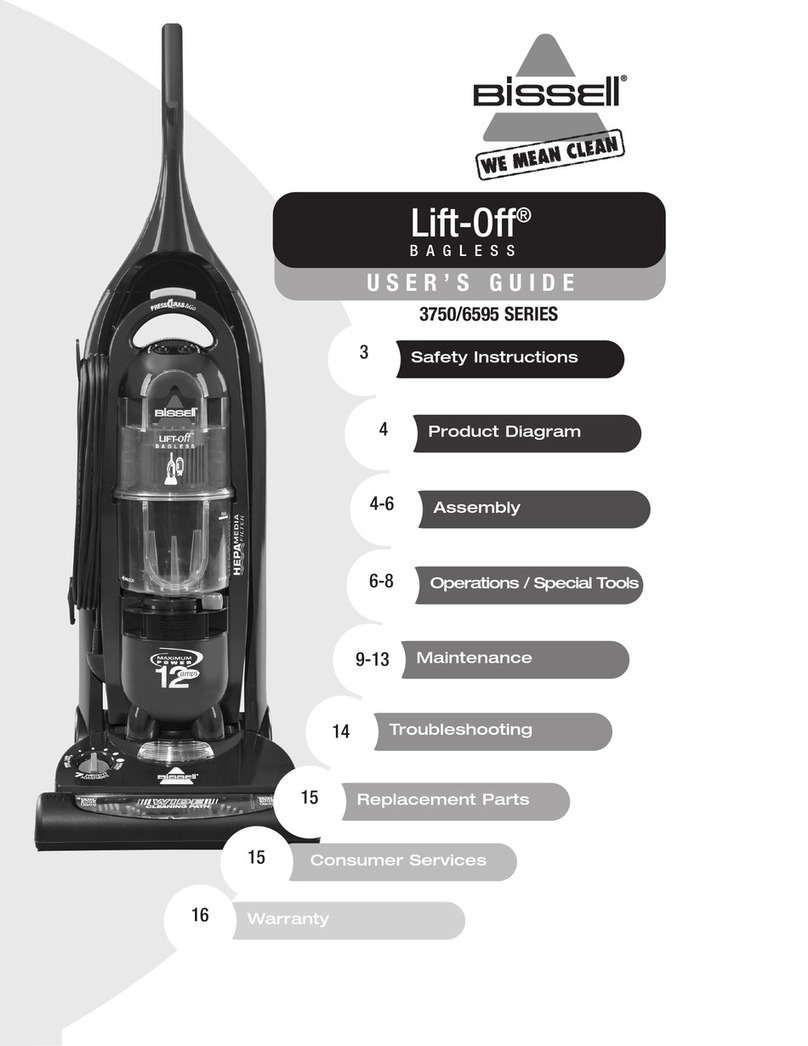 Bissell 3750/6595 user guide