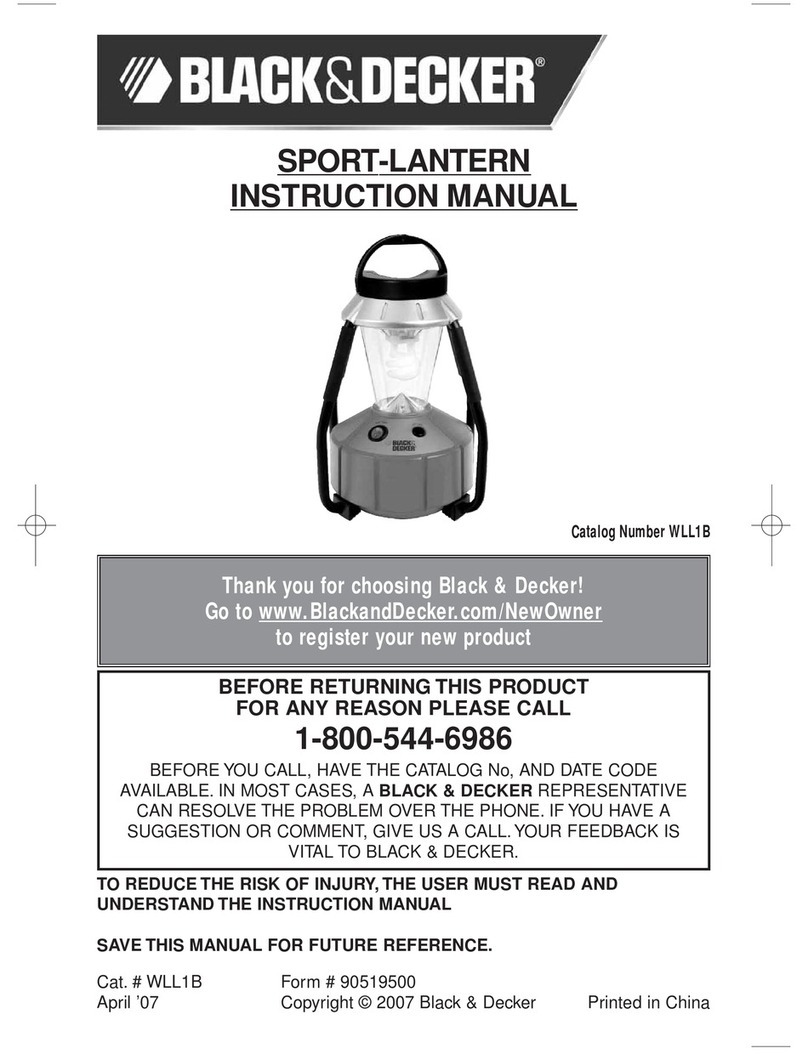 Black & Decker WLL1B instruction manual