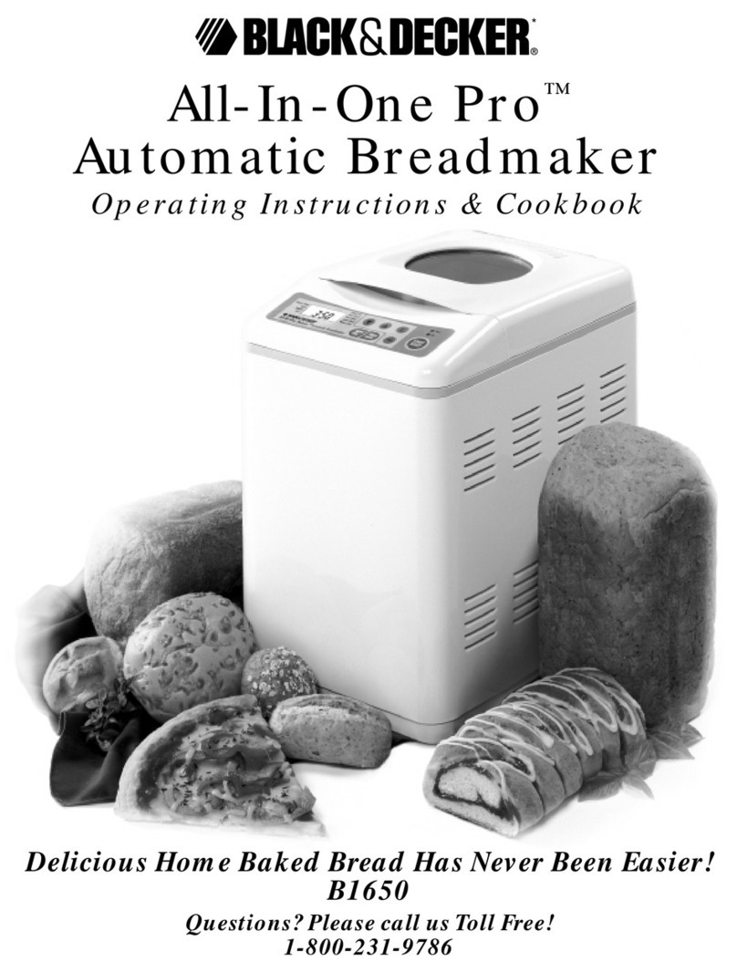 Black & Decker B1650 Operating instructions & cook book