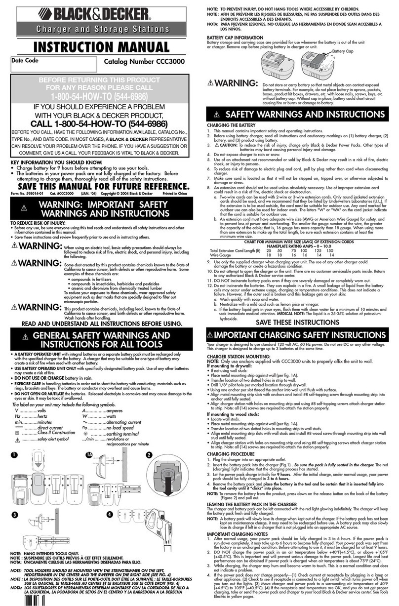 Black & Decker CCC3000 User manual