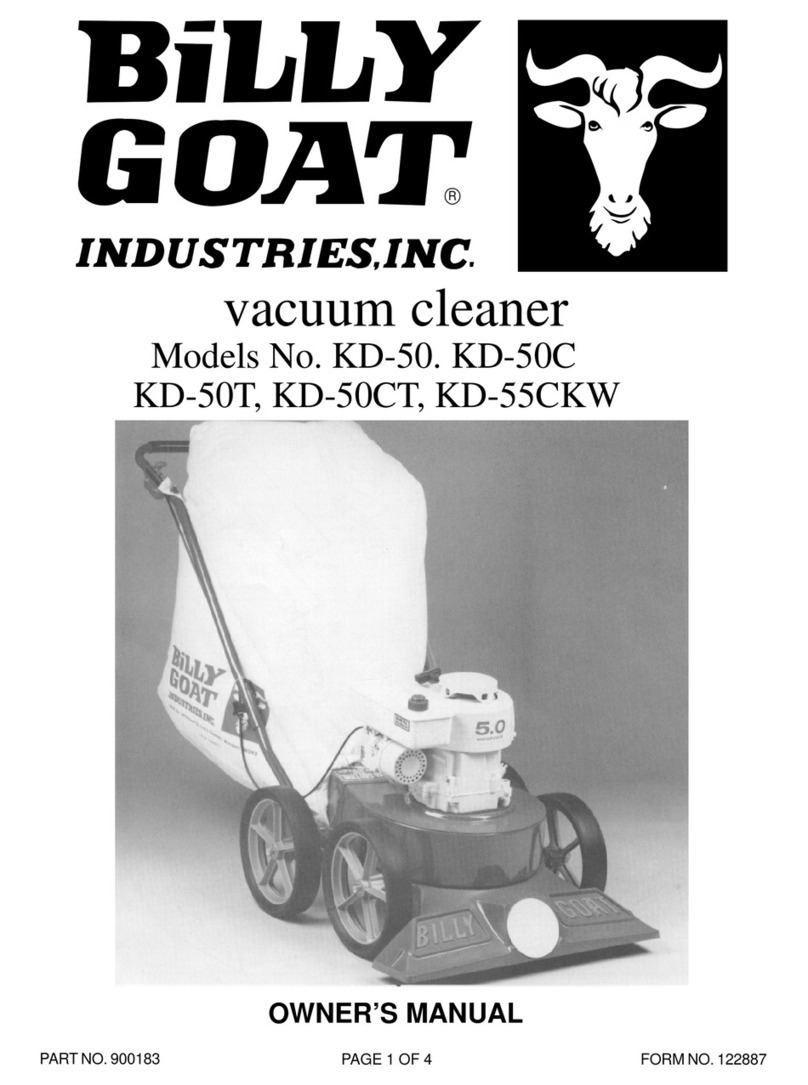 Billy Goat KD 50CT owner's manual