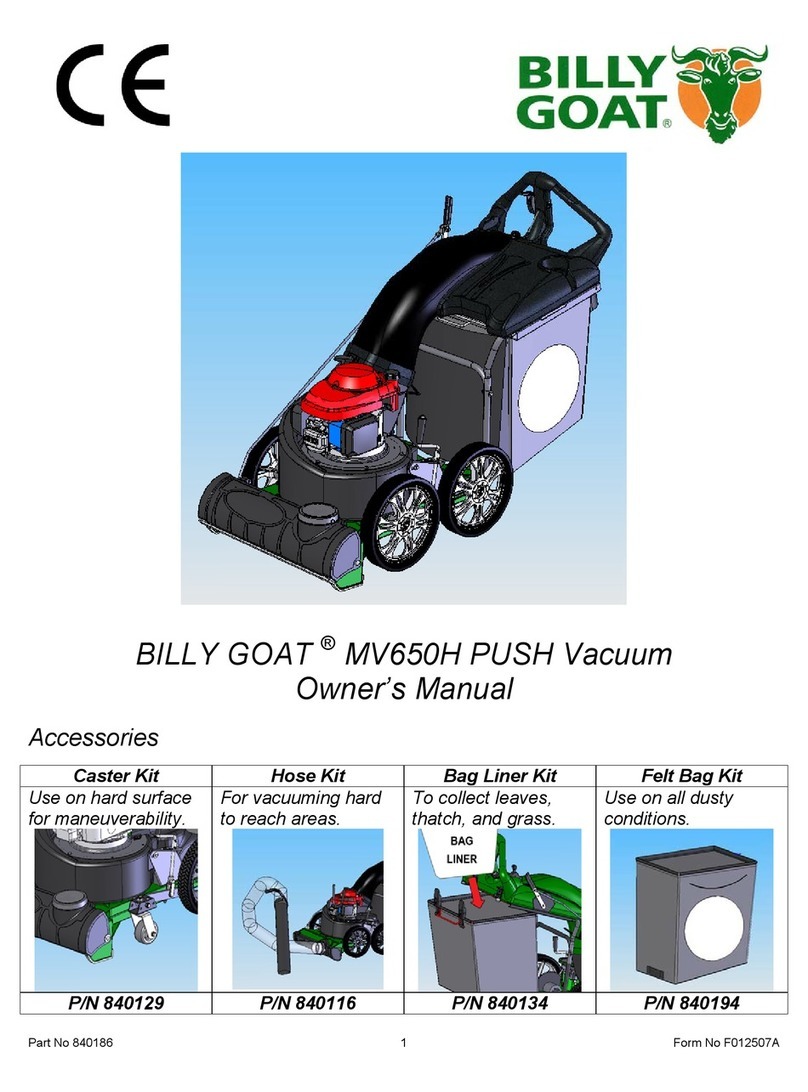Billy Goat F012507A owner's manual