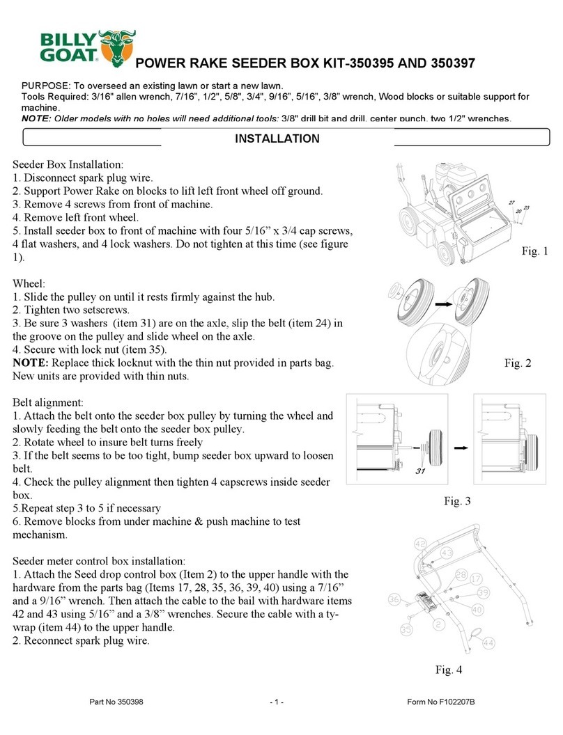 Billy Goat 350395 User manual