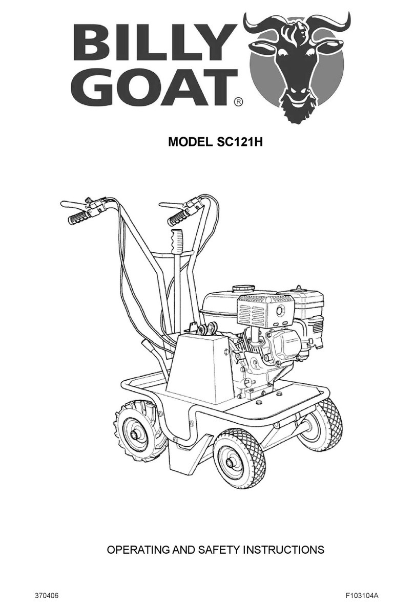 Billy Goat SC121H Quick guide