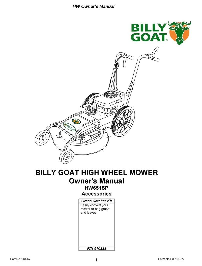 Billy Goat HW651SP owner's manual