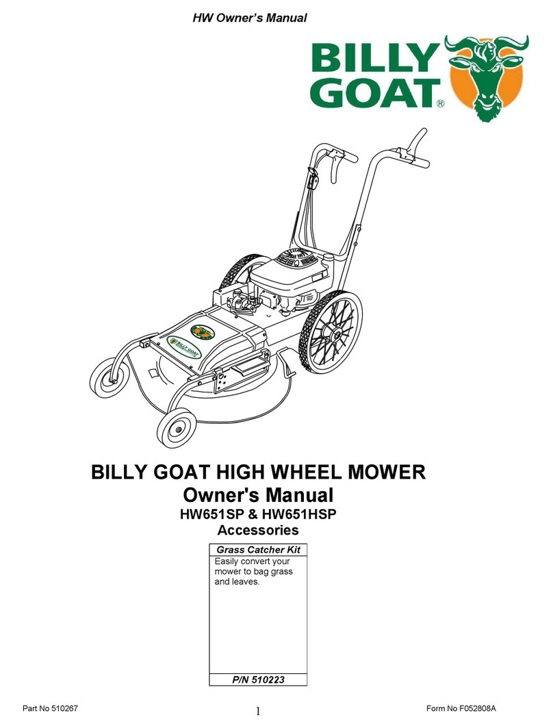 Billy Goat HW651HSP owner's manual