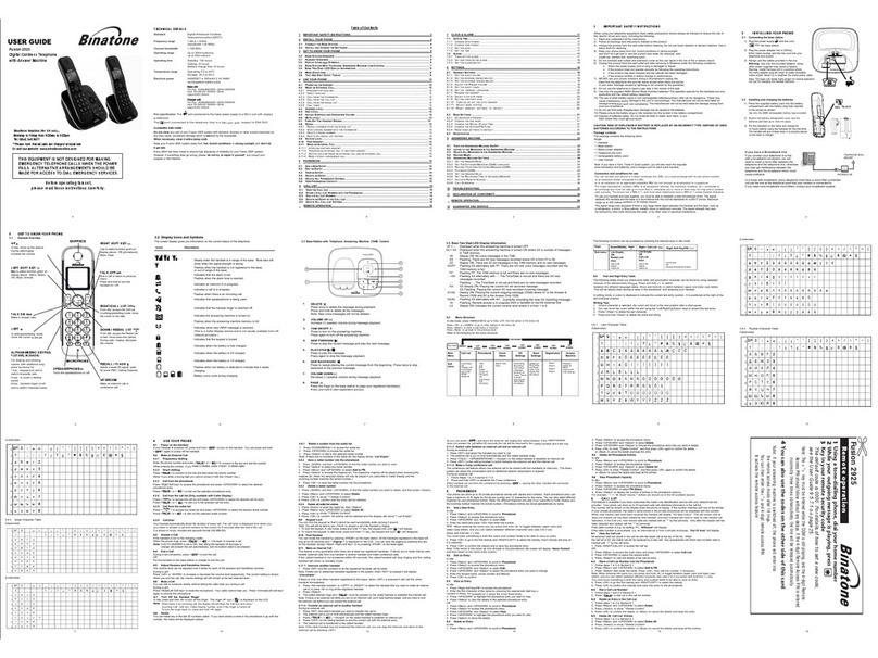 Binatone FUSION 2925 user guide