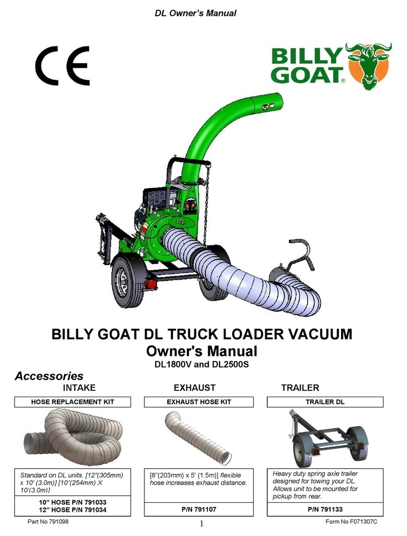 Billy Goat DL1800V owner's manual