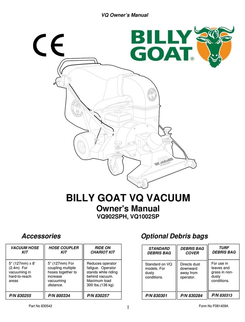 Billy Goat VQ1002SP User manual