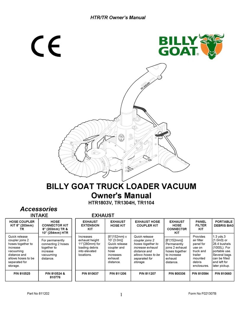 Billy Goat TR1104 owner's manual