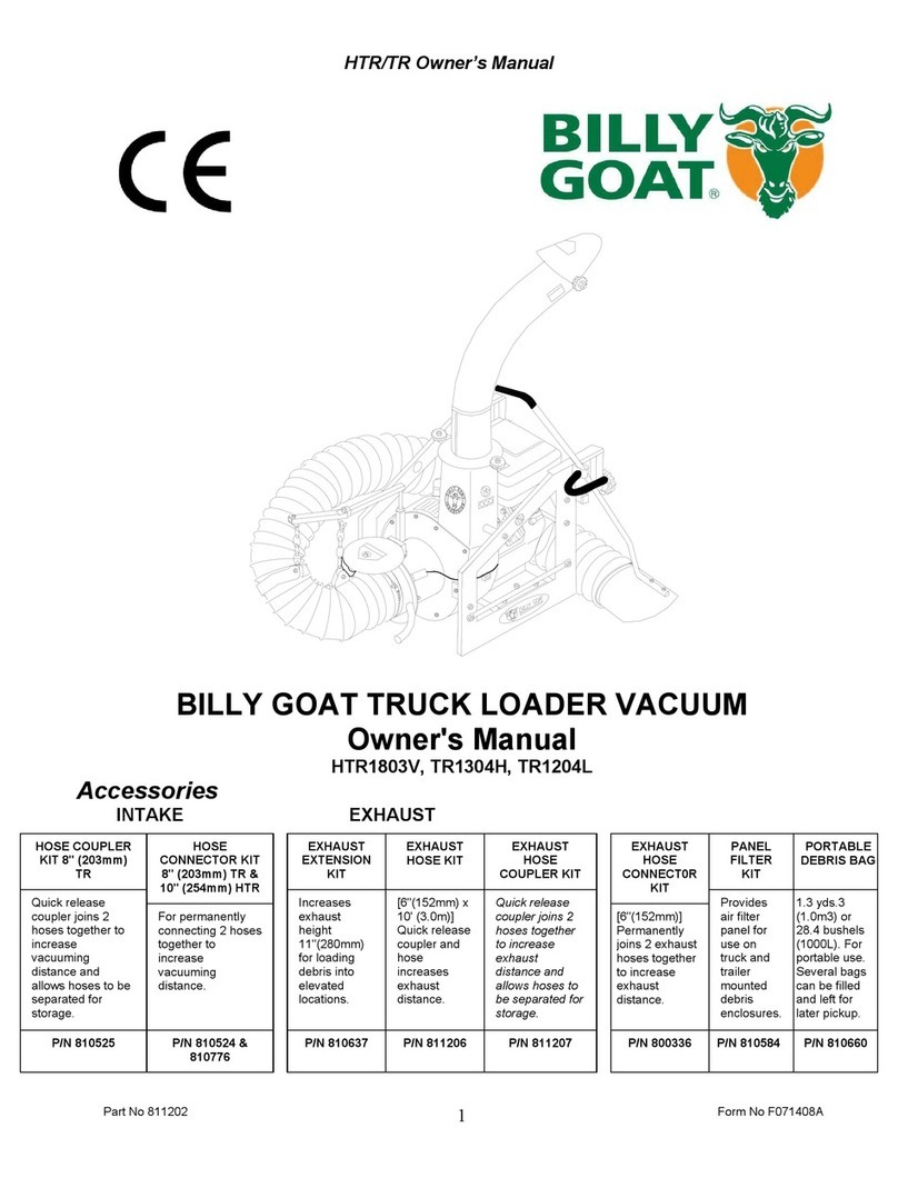 Billy Goat TR1204L User manual