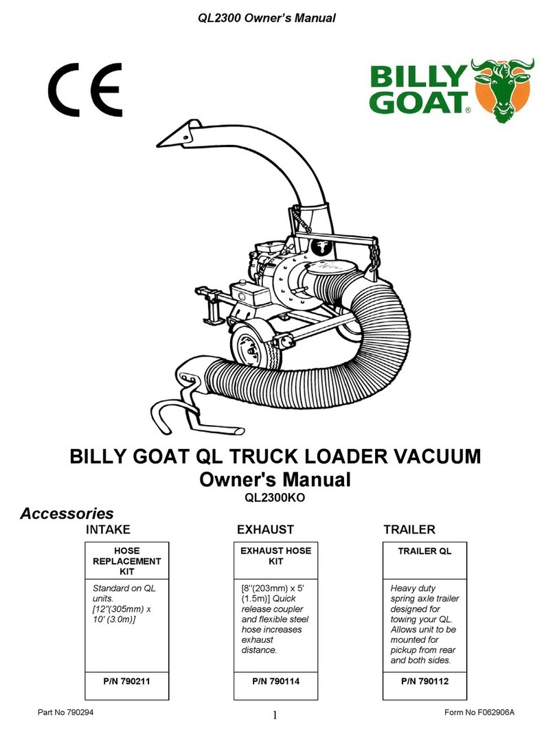 Billy Goat QL2300KO owner's manual