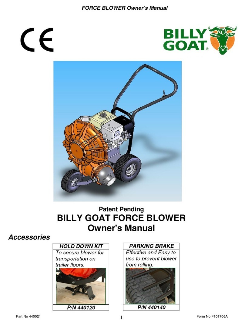 Billy Goat P / N 440120 owner's manual