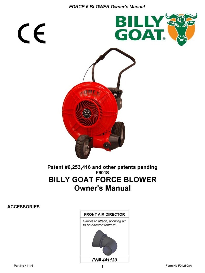 Billy Goat EX17D50012 User manual