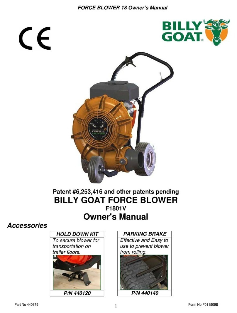 Billy Goat F1801V owner's manual