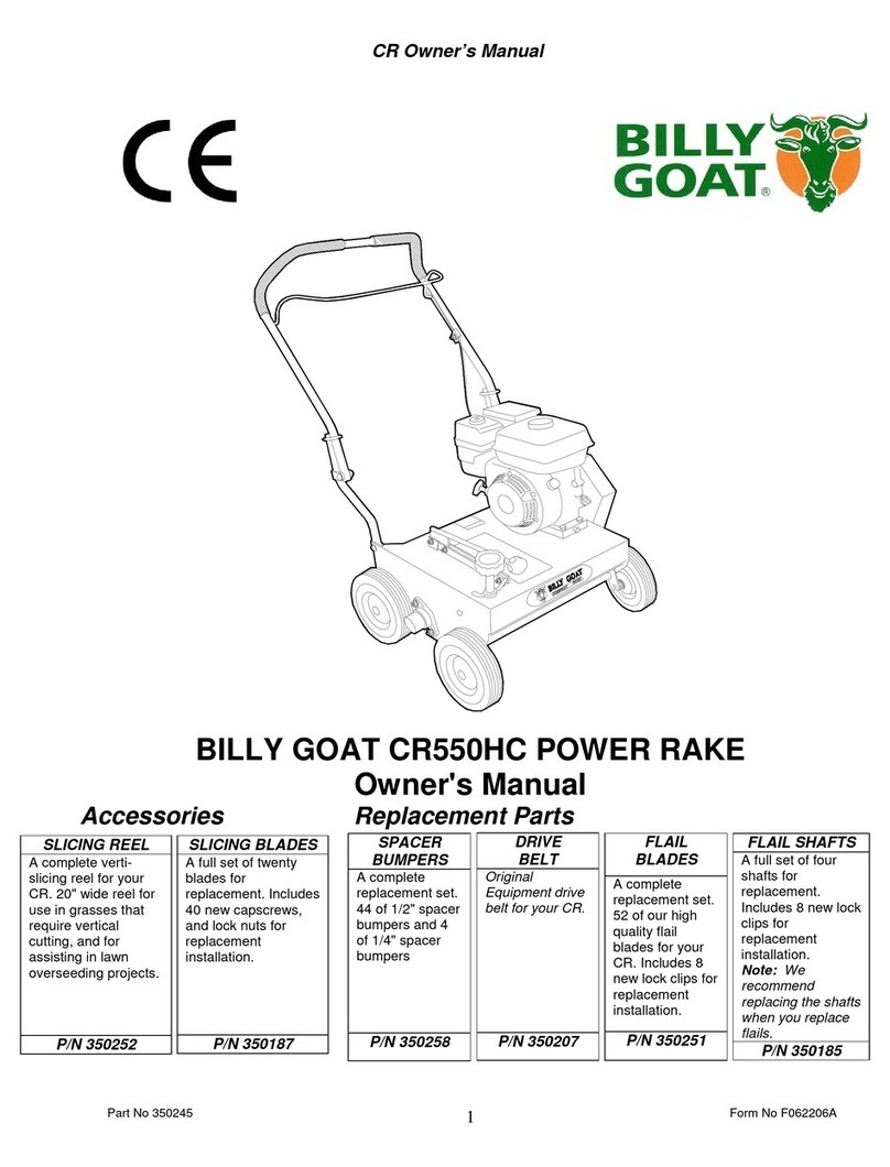 Billy Goat CR550HC User manual