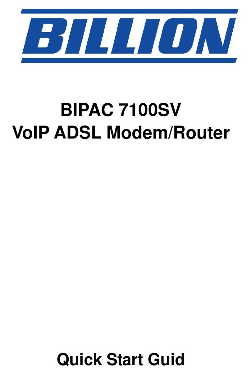 Billion BiPAC 7100SV User manual
