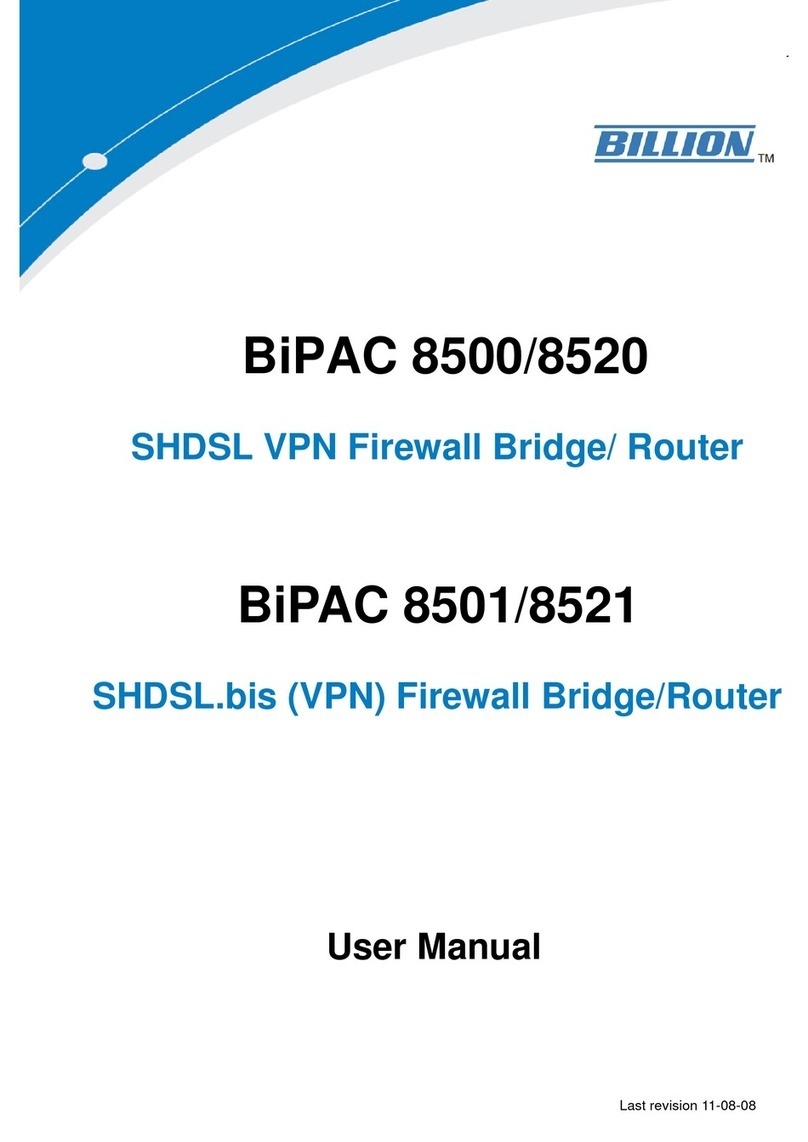 Billion BiPAC 8500/8520 user manual