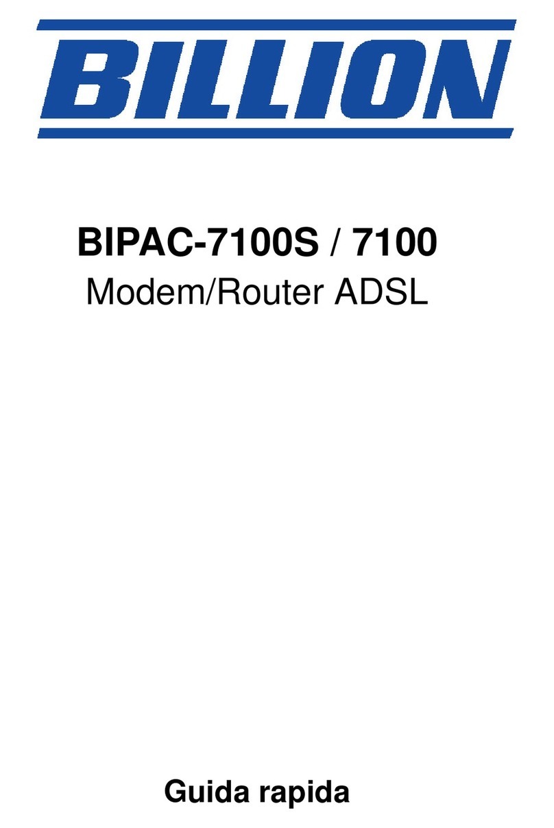 Billion Modem/Router ADSL BIPAC-7100 Guide