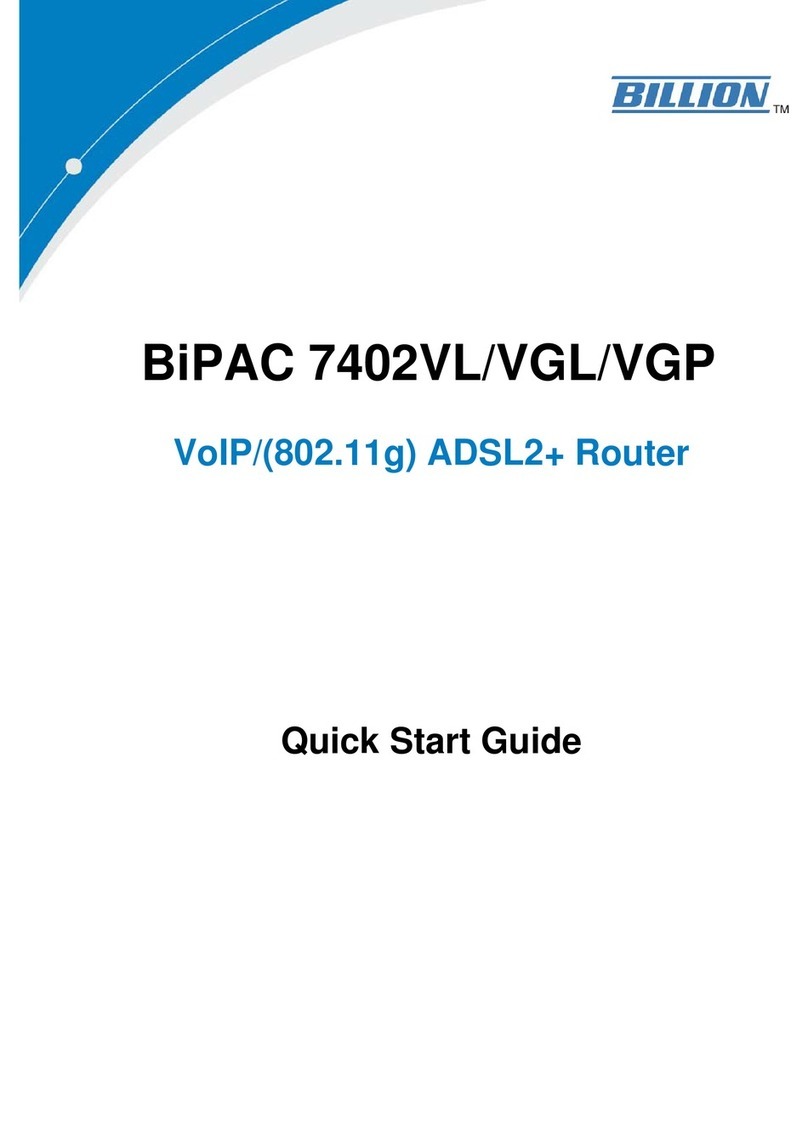 Billion BiPAC VGL User manual