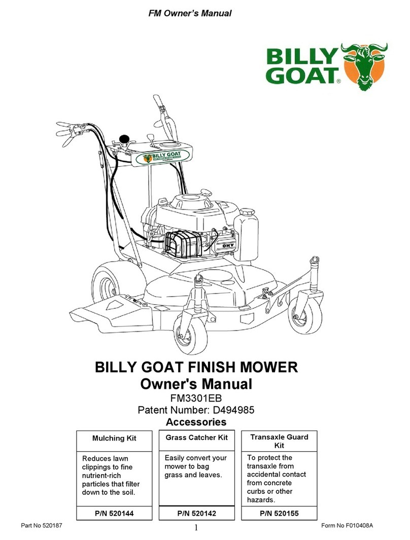 Billy Goat FM3301EB owner's manual