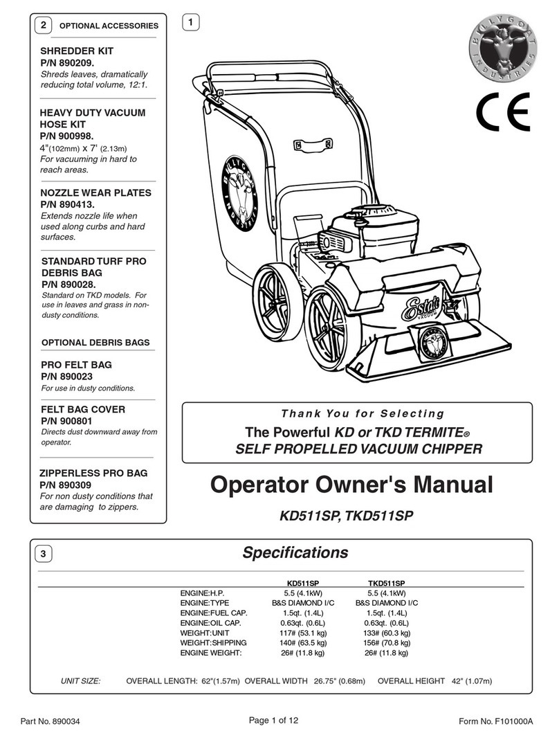 Billy Goat TERMITE KD511SP Operator owner's manual Billy Goat TERMITE KD511SP Operator owner's manual